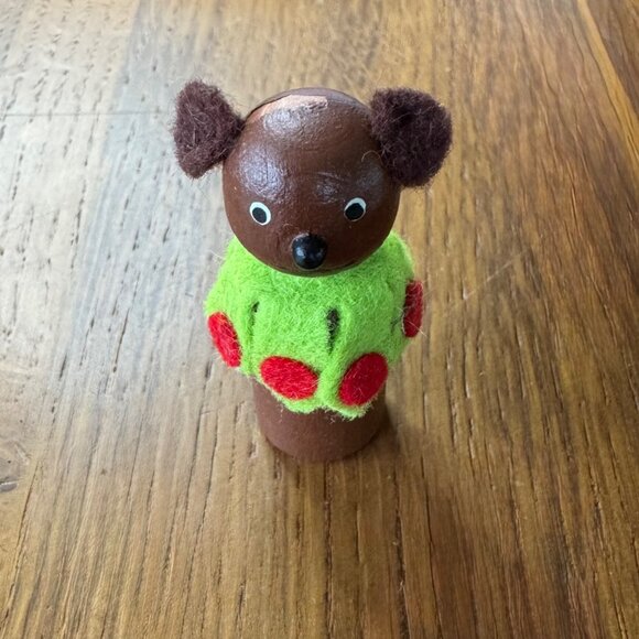 KATHE KRUSE Circus Birthday Ring Set 12 Animal Toys Original Box Cherry Wood - Picture 7 of 13